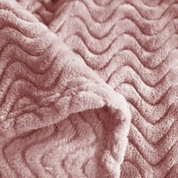 Exclusivo Mezcla Veličina dvostruke veličine Jacquard tkanje vala uzorak Flannel Fleece baršunasti plišani