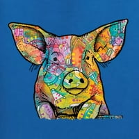 Dean Russo ljubavnik svinja životinja ženska grafička majica, kraljevska, srednja