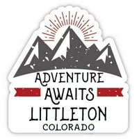 Littleton Colorado suvenir Vinil naljepnica za naljepnicu Avantura čeka dizajn