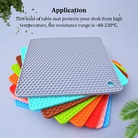 TureClos zagrijava izolacijsku tablicu mat ploče za suđe za posudu u obliku kvadrata u obliku noslip