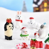 BIRCH MINI DIY RESIN Santa Claus Snowman plijesni Micro Pejzaž Vrt Na Kući ukras za višekratnu upotrebu Mini Božić Dekor Hrist