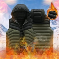 Muški jesen i zimski pamuk casual topli patentni zatvarač koji se može ukloniti bez rukava na otvorenom Muški zimski radni kaputi