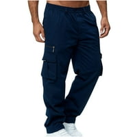 CLLIOS teretni pantalone za muškarce opuštene fit casual hlače na otvorenom vojne pantalone ugodne jogger teretne hlače Multi džepovi