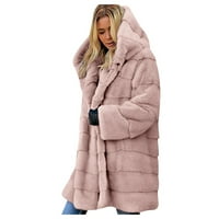 Ženski -Fur 'Gilet' COAT COATCOAT dugih rukava topliji jakna od kaputa od kupaći kostimi Bikinis set