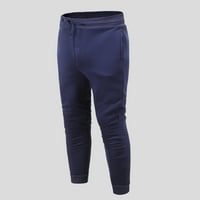 Leey-World Hlače za muškarce Muške lagane jogger hlače vježbanje trčanja hlače konusne jogeri za muškarce sa džepovima sa patentnim zatvaračem Khaki, XL