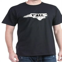 Cafepress - North Carolina Yall majica - pamučna majica