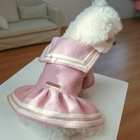 PET topla ukrasna suknja za odmor štenad kostim džemper kućni ljubimci ružičasta