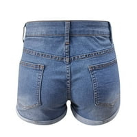 Ženske hlače Ljetne traperice Traper Wash traper kratki džepovi Jeans džepovi mode hlače