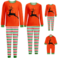 Uklapanje Božićne PJS za porodicu, Božićnu porodicu koja odgovara pidžami, žene PJS
