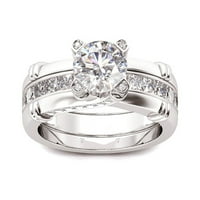 Chaolei prsten za žene Trendy u kreativnim kombiniranim prstenom sa cirkonom i svestranim modnim nakitom za žene, djevojke