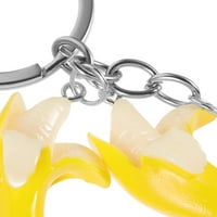 Voćne tipke Banana Key prsten za prsten za ključeve prstena za piće Ženska torba viseći privjesak