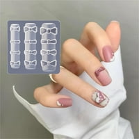 3D kalup za nakinu, 3D silikonski UV Nail Art Nail Predložak uzorak naljepnica naljepnica za nokte