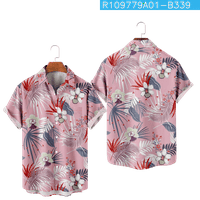Dugme za velike muške havajske majice dole Slim-Fit Comfort Havaii kostim za odmor, veličine 100-170 xxs-8xl