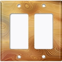 Metalna svjetlosna ploča Poklopac poklopca mramorna svijetlo smeđa karamela Swirl Mar088