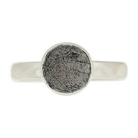 Prirodni muonionalusta meteorit Švedska srebrni nakit prsten S.6. ALLR-14097