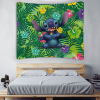 Lilo & Stitch Tapisestry Dizajn dizajnerski zid viseći pozadinu za spavaću sobu Dormitory Damitor za njega i nju