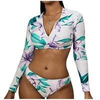 Modne žene tiskane bikini push-up podstavljene kupaće kostimu kupaće odjeće Set Napomena Molimo kupiti jednu ili dvije veličine veće