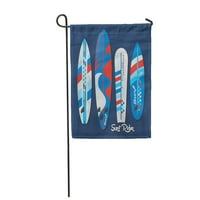 Plava ploča surf grafika retro vintage surfer plaža Cruiser Vrtna zastava ukrasna zastava kuća baner