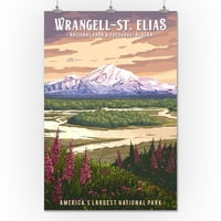 Wrangell-St Elias Nacionalni park i očuva, Aljaska, montažni bubanj, slikar