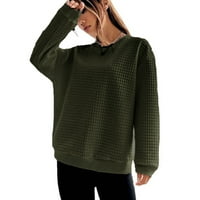 Sinimoko ženski casual dugačak zvono rukav duks labavi fit bluza pulover vrhove