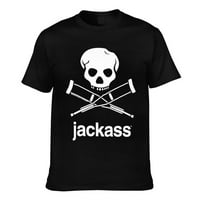 Muški jackass lobanje Logo Slim-Fit Službene pamučne majice