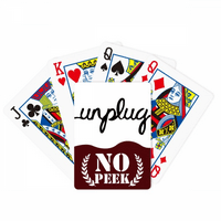 Isključite smiješni dizajn uzorak Quote Peek Poker igračka karta Privatna igra