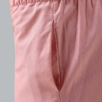 Ženske kratke hlače Žene Ljetne casual High Sharts Shars Solid Boja Elastična kopča patentne hlače