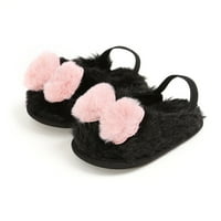 Slatke cipele Novorođene dječje papuče za dječake Djevojke Fau Fur Winter Warm Bow Cave Casual Plish