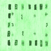 Ahgly Company Indoreni pravokutnik Solid smaragdno zeleni modernim prostirkama, 6 '9 '