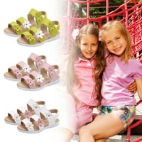 Ljetna djeca Dječja sandale Modne velike cvijeće Djevojke Popuštine cipele Solarno slajdova slatka djevojka