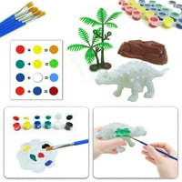 Heiheiup DIY 3D ručno izrađeni Dinosaur Creative Creative Creafts Dinosaur slikarski igračke Obrazovanje