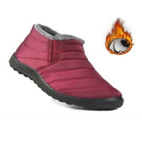 Gomelly Muške zimske čizme Žene čizme za snijeg Vanjski kliz na toplim cipelama za hodanje crveno 8.5