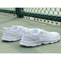 Ymiytan ženske tenisice čipke udružene stane MESH Atletska obuća teretana udobna lagana udubljena šuplja za šetnju cipela bijela 5.5