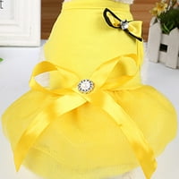 Papaba Haljina za kućne ljubimce, ljetni poklon za dizajn zabave za vjenčanje psa štene princeze haljina