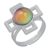 Prsten Anime Water Drop draguljastim temperaturom osjetljivim raspoloženjem promjene prstena za prijatelje za prijatelje topli osjetljivi prsten slatki prstenovi veličine 8