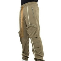 Aoujea teretni hlače za muškarce modne casual labave velike veličine teretni hlače duge hlače redovno