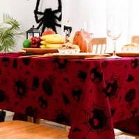 Halloween Stolcloth pravougaonik - vodootporna permable tkanina za rubu za trpezariju ,, Burgundija