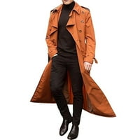 Wyongtao Muška zimska moda, jednostavna čvrsta boja, topli kaput, poslovni, casual kaput, narandžasti