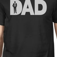 Tata Poslovna muška crna grafika TEE smiješni očevi dar majica
