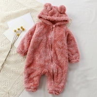 Baby Toddler CuteySuits Girls Boys Slatki čvrsti rukavi crtani medvjedi uši kapuljač s kapuljačom s