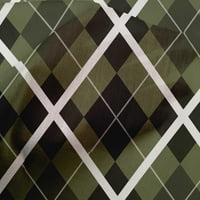 Onuone pamuk poplin maslina zelena tkanina Argyle Provjerite zanatske projekte Dekor tkanina štampu