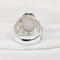 Ružin kvarcni prsten, prirodni ružin kvarcni prsten, srebrni nakit, srebrni prsten, rođendanski poklon,