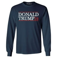 Trgovina 4EVER-a Muškarci Donald Trump Predsjednička izborna majica s dugim rukavima Mala mornarica