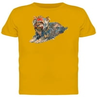 Yorkshire Crvena Bowtie Slikarska majica Muškarci -Mage by Shutterstock, muški XX-Large