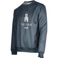 Muške mornarice Citadel Bulldogs Tata Ime Drop Crewneck Pulover Duweathirt