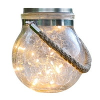 Svjetlo, KKCXFJ solarna bakrena žičana svjetiljka Crack Ball Glass Jar vanjski vrtni ukras za ukrašavanje svjetiljke