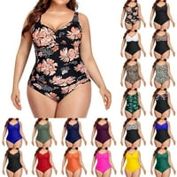 MLQIDK Women Plus veličina Jedna kupaći kostimi Tržni upravljač V izrez kupaći kupaći kostimi