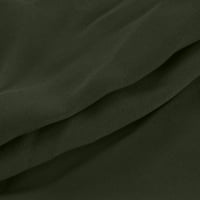 Mikilon Žene Ležerne prilične džepove Elastični struk labave čvrste kratke hlače Ženske ljetne hlače Capri Armija Zelena XXL na ljetnom ponudu