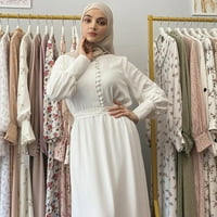 Ženske haljine Solid Abaya Arap Kaftan dugi rup rube Soft Elegant Suknja