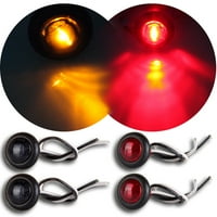 Universal 1 okrugla crvena amber bočna oznaka za lampicu za kamione za kamione Trail LED indifikacijski